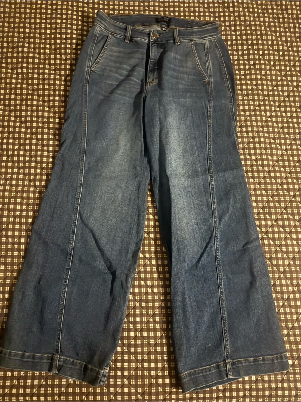 Judy Blue Faded Blue Wide-Leg Jeans
